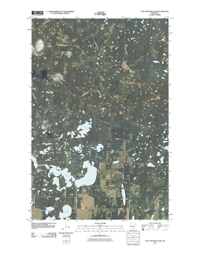 United States Geological Survey East Crooked Lake, MN (2010, 24000-Scale) digital map