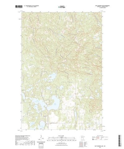 United States Geological Survey East Crooked Lake, MN (2022, 24000-Scale) digital map