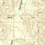 United States Geological Survey East Deception Canyon, CA (1988, 24000-Scale) digital map