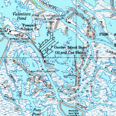 United States Geological Survey East Delta, LA (1958, 62500-Scale) digital map