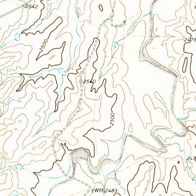 United States Geological Survey East Dry Creek, TX (1972, 24000-Scale) digital map