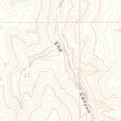 United States Geological Survey East Evacuation Creek, CO (1964, 24000-Scale) digital map