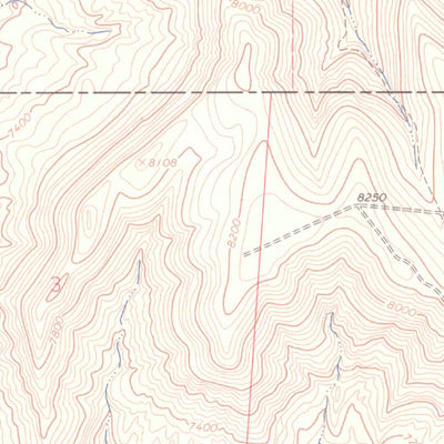 United States Geological Survey East Evacuation Creek, CO (1964, 24000-Scale) digital map
