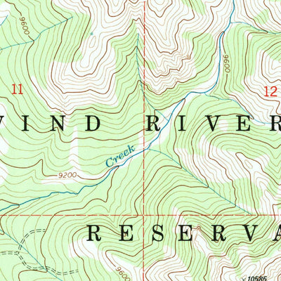 United States Geological Survey East Fork Basin, WY (1991, 24000-Scale) digital map
