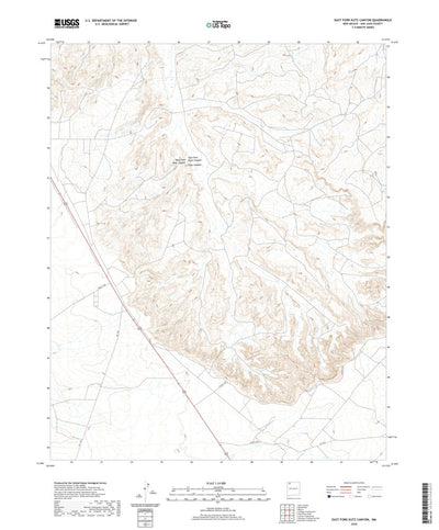 United States Geological Survey East Fork Kutz Canyon, NM (2020, 24000-Scale) digital map