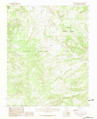 United States Geological Survey East Gavilan Canyon, NM (1983, 24000-Scale) digital map
