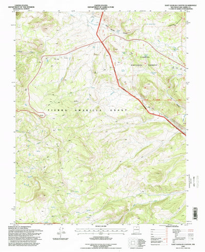 United States Geological Survey East Gavilan Canyon, NM (1995, 24000-Scale) digital map