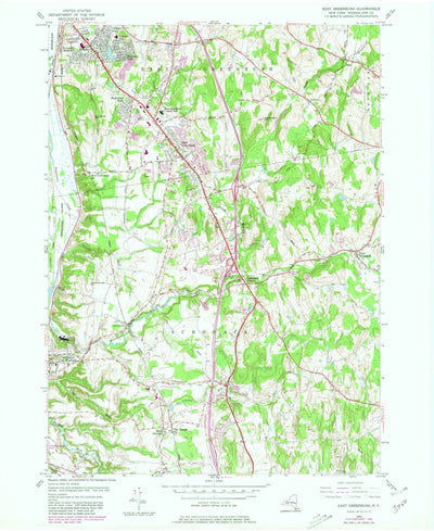 United States Geological Survey East Greenbush, NY (1953, 24000-Scale) digital map