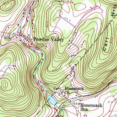 United States Geological Survey East Greenville, PA (1956, 24000-Scale) digital map