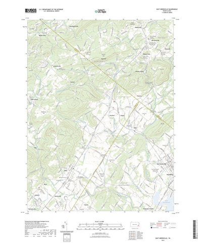 United States Geological Survey East Greenville, PA (2023, 24000-Scale) digital map