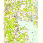 United States Geological Survey East Greenwich, RI (1942, 24000-Scale) digital map