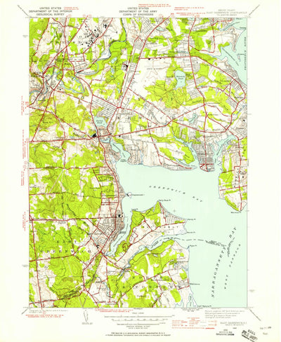 United States Geological Survey East Greenwich, RI (1942, 24000-Scale) digital map