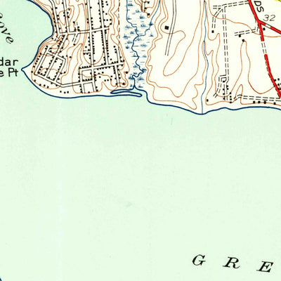 United States Geological Survey East Greenwich, RI (1942, 24000-Scale) digital map