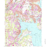 United States Geological Survey East Greenwich, RI (1957, 24000-Scale) digital map