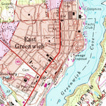 United States Geological Survey East Greenwich, RI (1957, 24000-Scale) digital map