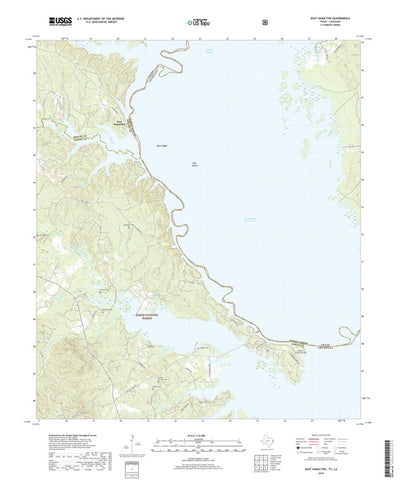 United States Geological Survey East Hamilton, TX (2019, 24000-Scale) digital map