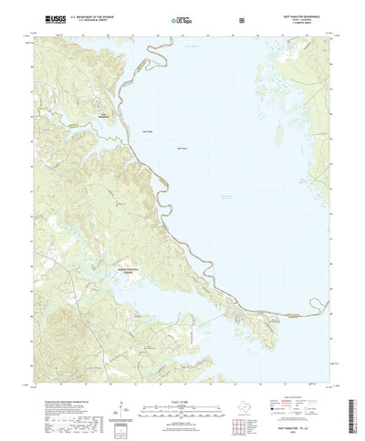 United States Geological Survey East Hamilton, TX (2022, 24000-Scale) digital map