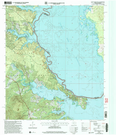 United States Geological Survey East Hamilton, TX-LA (2003, 24000-Scale) digital map