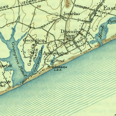 United States Geological Survey East Hampton, NY (1904, 62500-Scale) digital map