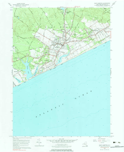 United States Geological Survey East Hampton, NY (1956, 24000-Scale) digital map