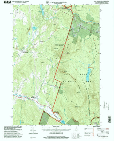 United States Geological Survey East Haverhill, NH (1995, 24000-Scale) digital map