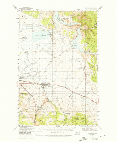 United States Geological Survey East Helena, MT (1950, 62500-Scale) digital map