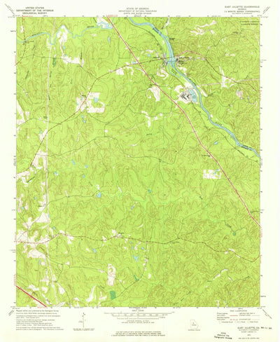United States Geological Survey East Juliette, GA (1973, 24000-Scale) digital map