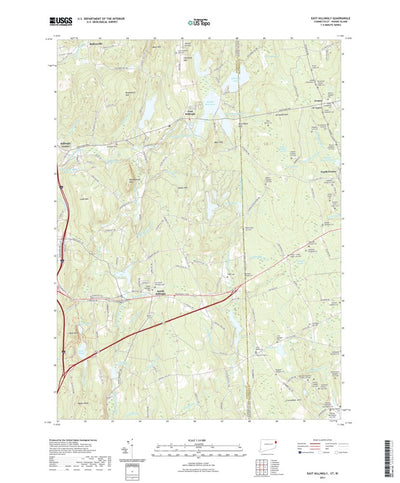 United States Geological Survey East Killingly, CT (2021, 24000-Scale) digital map