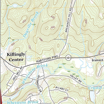 United States Geological Survey East Killingly, CT (2021, 24000-Scale) digital map