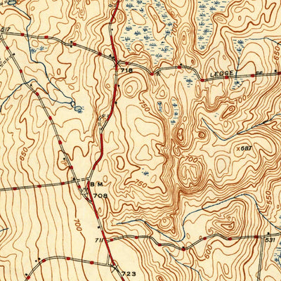 United States Geological Survey East Killingly, CT-RI (1945, 31680-Scale) digital map