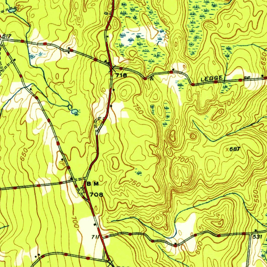 East Killingly, CT-RI (1950, 31680-Scale) Map by United States ...