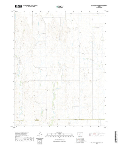 United States Geological Survey East Kiowa Creek North, KS (2022, 24000-Scale) digital map