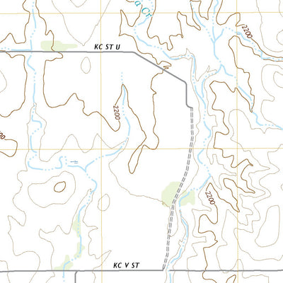 United States Geological Survey East Kiowa Creek North, KS (2022, 24000-Scale) digital map