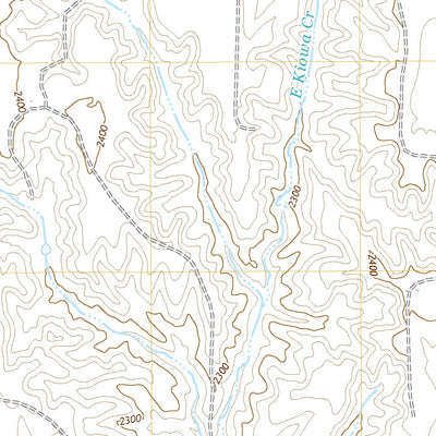 United States Geological Survey East Kiowa Creek North, KS (2022, 24000-Scale) digital map