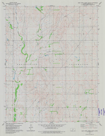 United States Geological Survey East Kiowa Creek South, KS (1979, 24000-Scale) digital map