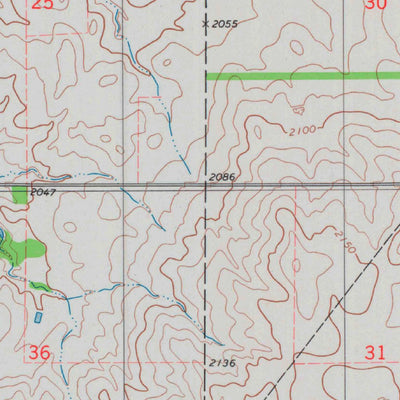United States Geological Survey East Kiowa Creek South, KS (1979, 24000-Scale) digital map