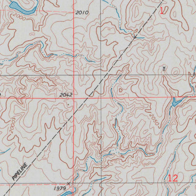 United States Geological Survey East Kiowa Creek South, KS (1979, 24000-Scale) digital map
