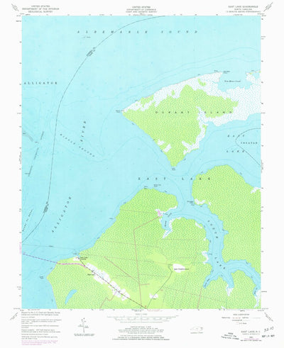 United States Geological Survey East Lake, NC (1953, 24000-Scale) digital map