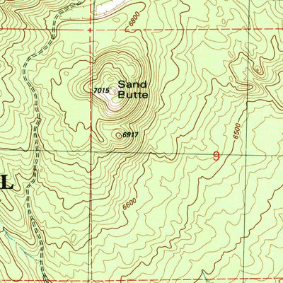 United States Geological Survey East Lake, OR (1982, 24000-Scale) digital map