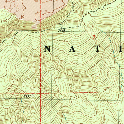 United States Geological Survey East Lake, OR (1982, 24000-Scale) digital map