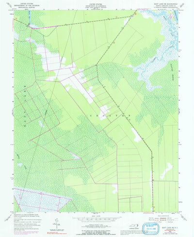 United States Geological Survey East Lake SE, NC (1953, 24000-Scale) digital map