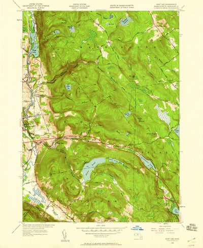 United States Geological Survey East Lee, MA (1945, 24000-Scale) digital map