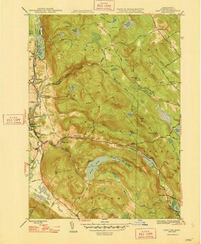 United States Geological Survey East Lee, MA (1948, 31680-Scale) digital map