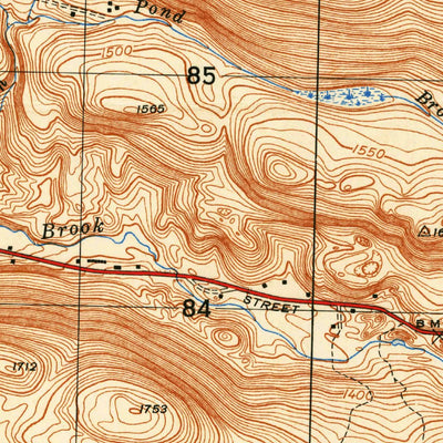 United States Geological Survey East Lee, MA (1950, 25000-Scale) digital map