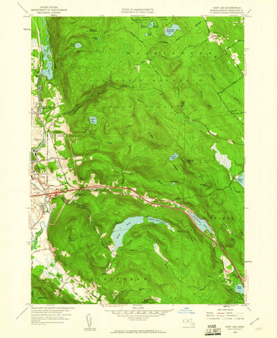 United States Geological Survey East Lee, MA (1958, 24000-Scale) digital map