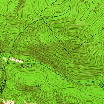 United States Geological Survey East Lee, MA (1958, 24000-Scale) digital map
