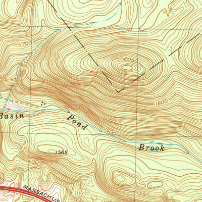 United States Geological Survey East Lee, MA (1973, 25000-Scale) digital map