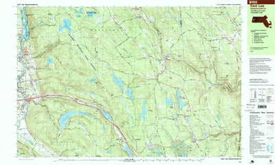 United States Geological Survey East Lee, MA (1997, 25000-Scale) digital map