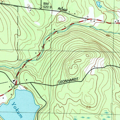 United States Geological Survey East Lee, MA (1997, 25000-Scale) digital map