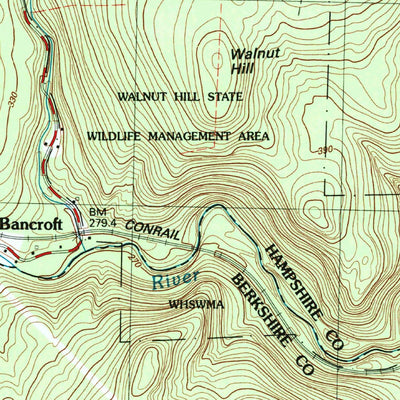 United States Geological Survey East Lee, MA (1997, 25000-Scale) digital map
